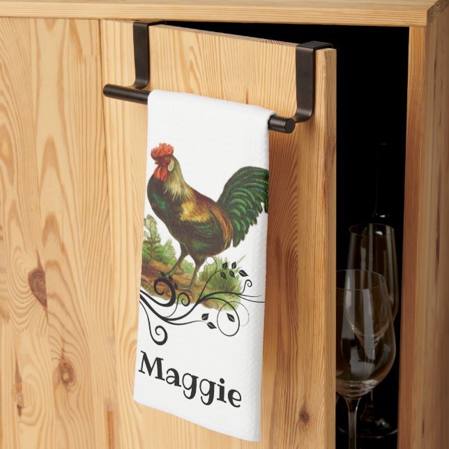 Tupp Vit Köksduk Country Kitchen Kökshandduk (Thirds Fold)