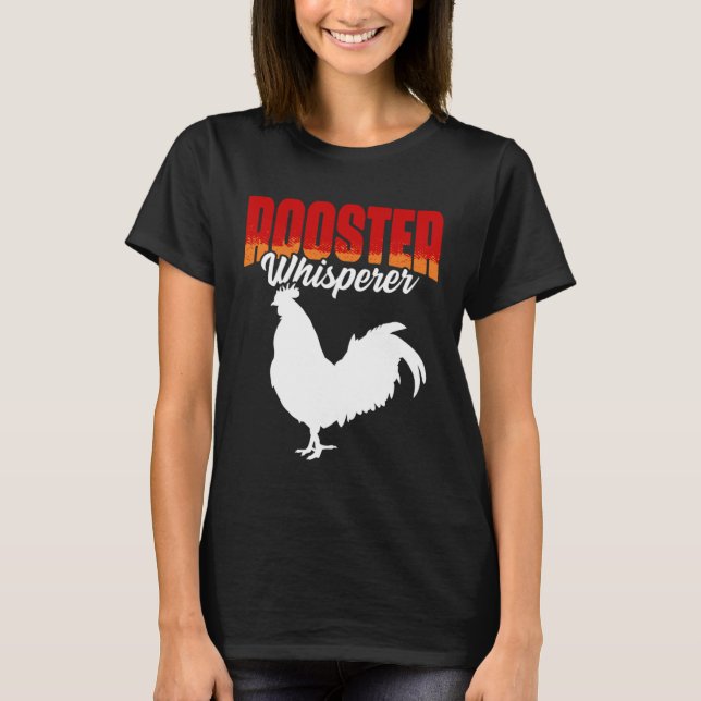 Tupp Whisperer Cockutkämpe Chicken Bird Cocker T Shirt (Framsida)