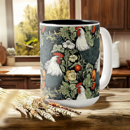 Tuppar i Grönten Garden William Morris Stil Kaffemugg