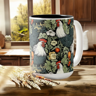 Tuppar i Grönten Garden William Morris Stil Kaffemugg