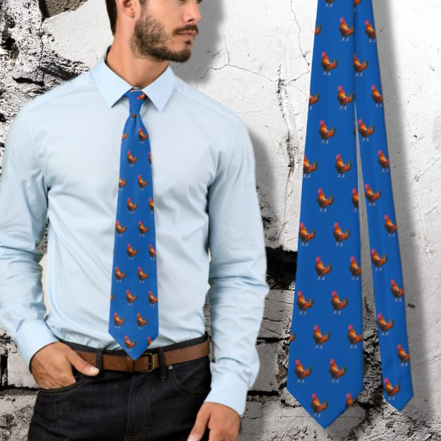 Tuppar Mönster Chickbönder Neck Tie Slips (Skapare uppladdad)