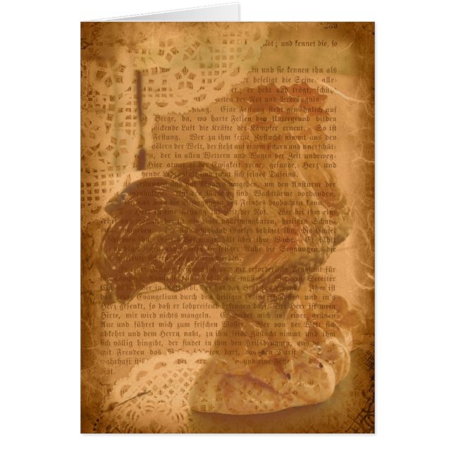 Tuppar och Snöre Hälsningskort (Framsidan)