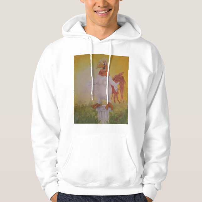 Tuppen Som Trodde Han Fick Solen Att Gå Upp Hoodie (Framsida)