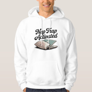 Tuppfälla Aktiverad Rolig Bärbar Dator Prokrasti Hoodie