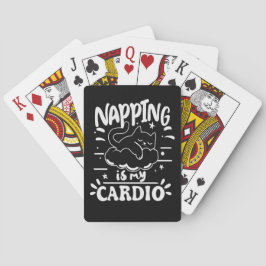 Tupplande är min kondition Enkel rolig kattdesign Casinokort