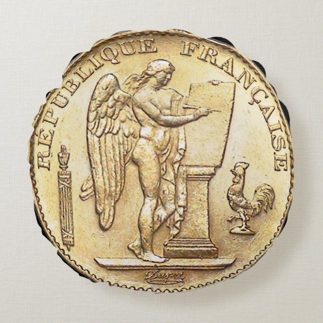 Tur 1886 Fransk Guld 20 Franc Ängel Rund Kudde (Framsidan)