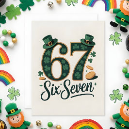 Tur 67 St Patrick's Day Barnkort Julkort