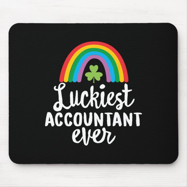 Tur accounting lyckligaste St Patrick dag shamrock Musmatta (Framsidan)