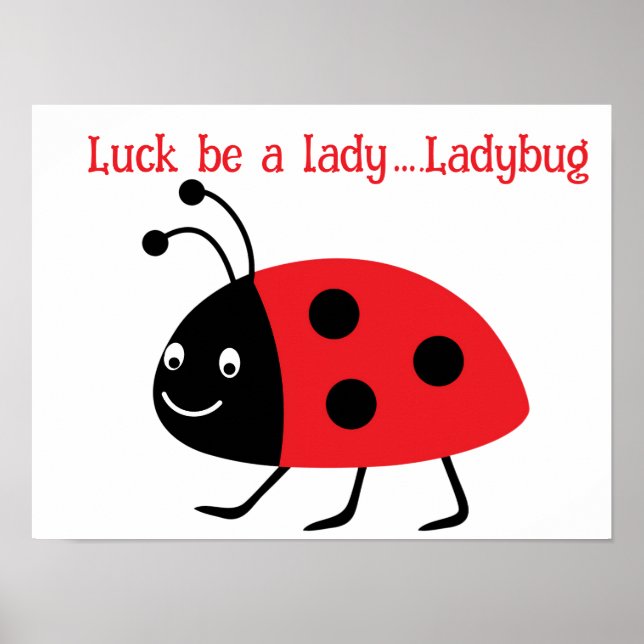 Tur är en dam... Ladybug Poster (Framsidan)