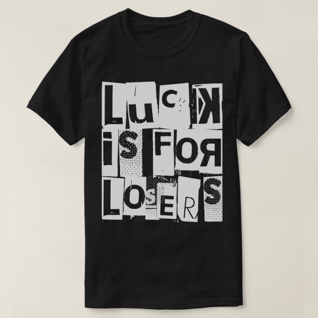 Tur är för för citationsteckenvit för förlorare t shirt (Design framsida)