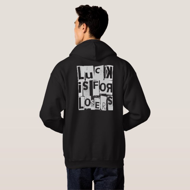 Tur är för Losers Funny Quote Hoodie (Hel baksida)