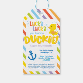 Tur att du hittade en Duckie! Rainbow Cruise Anka Presentetikett