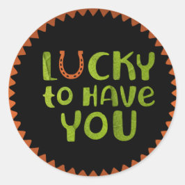 Tur att ha dig kvar. runt klistermärke