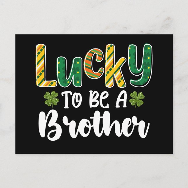 Tur att vara en broderfamilj St patrick's day Vykort (Framsida)