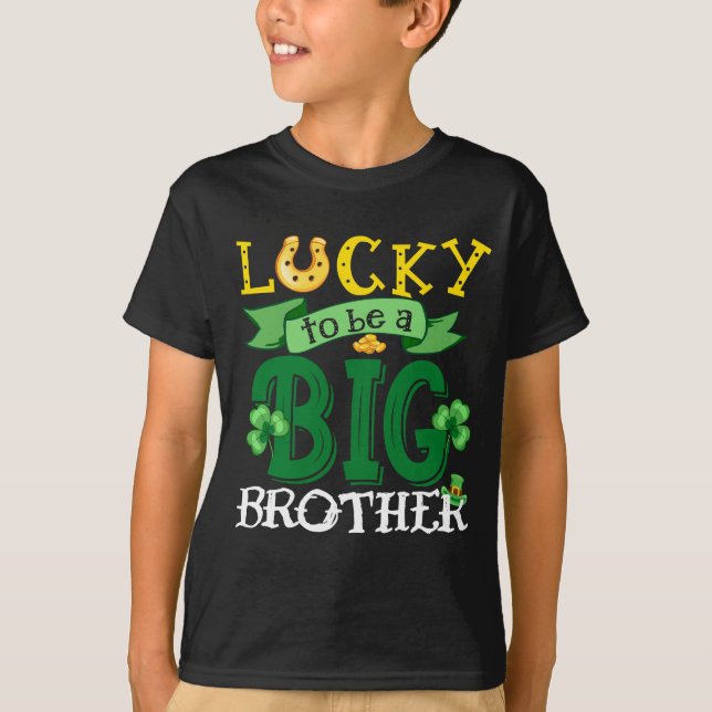 Tur att vara en bror St. Patrick_s Day Shamrock T Shirt (Framsida)