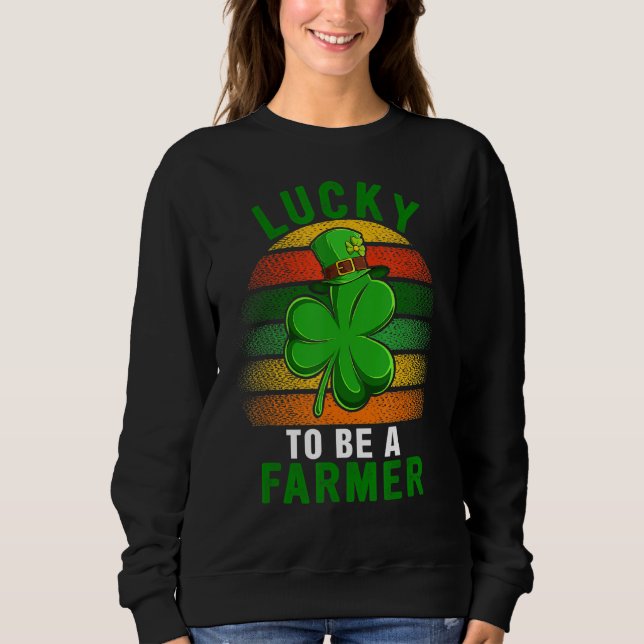 Tur att vara en farmer Funny Shamrock St Patrick S T Shirt (Framsida)