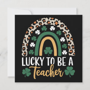 Tur att vara en lärarinna Regbow St patrick's day Inbjudningar