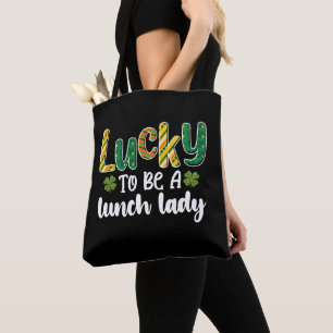 Tur att vara en lunchdam skola St Patrick's Day Tygkasse