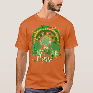 Tur att vara en näsa Retro Groovy Rainbow St Patri T Shirt