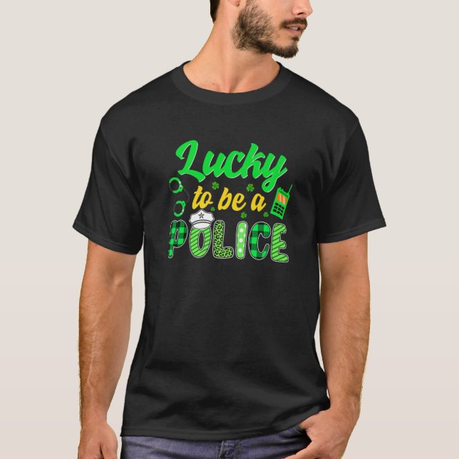 Tur att vara en polis-irländsk St patrick's day Le T Shirt (Framsida)