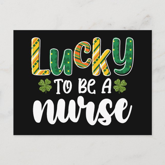 Tur att vara en sjuksköterska St patrick's day Vykort (Framsida)