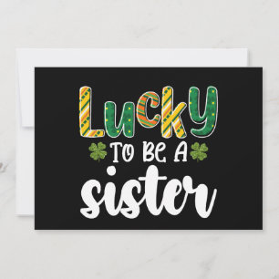 Tur att vara en St patrick's day för systerfamilje Inbjudningar