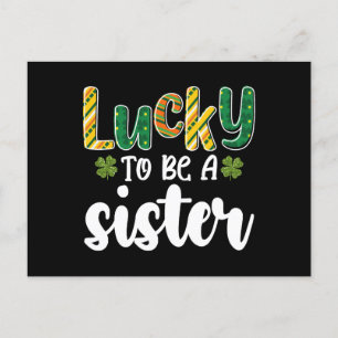 Tur att vara en St patrick's day för systerfamilje Vykort