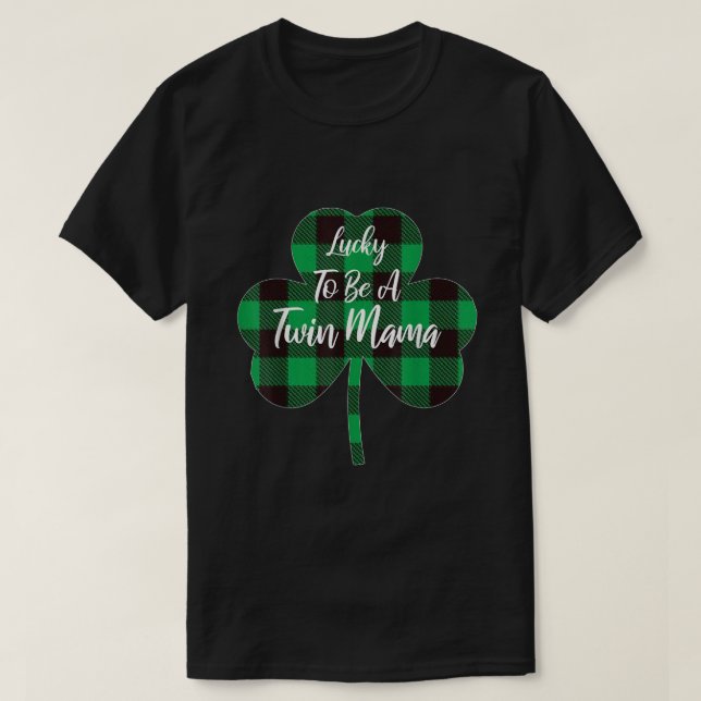 Tur att vara en tvilling Mamma Irish Twin Mamma St T Shirt (Design framsida)