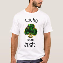 Tur att vara Irish Shamrock och Guld Manar-Shirt