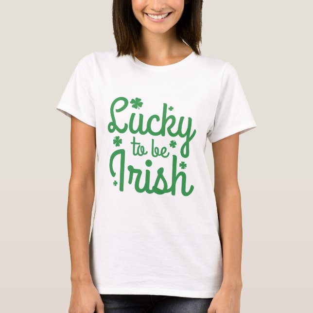 Tur att vara irländare t shirt (Framsida)