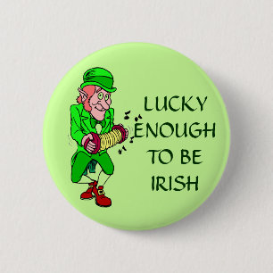 Tur att vara irländsk Leprechaun-knapp Knapp