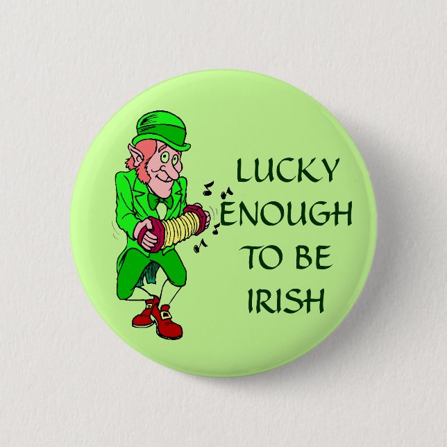 Tur att vara irländsk Leprechaun-knapp Knapp (Framsida)