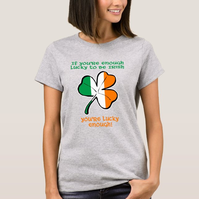 Tur att vara irländsk t shirt (Framsida)