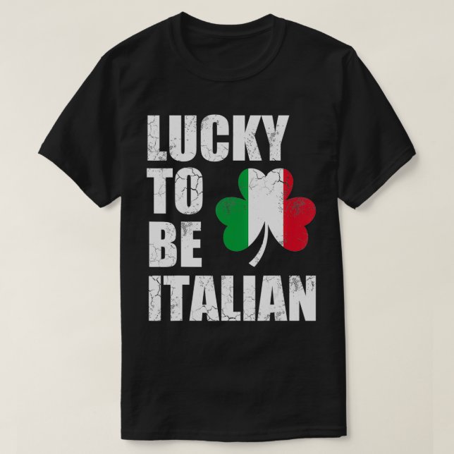 Tur att vara italiensk Flagga Italia Italien St Pa T Shirt (Design framsida)