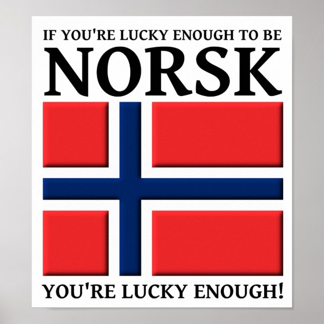 Tur att vara Norsk Poster Skylt (Framsidan)