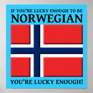 Tur att vara norsk Poster Skylt