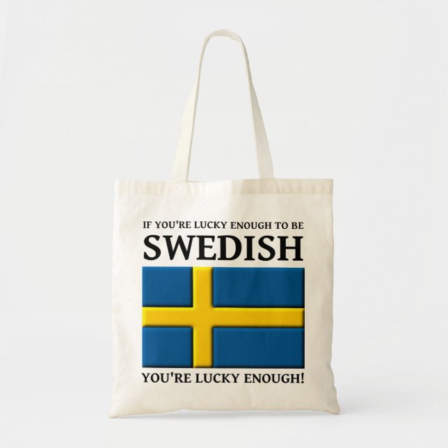 Tur att vara svensk shoppingväska tygkasse (Framsidan)