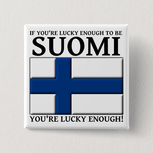 Tur att vara sverigefinsk knappmärke knapp (Framsida)