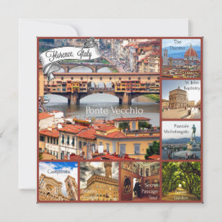 Tur av Florens, Italien Kort