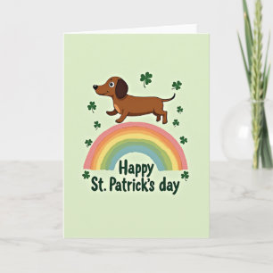 Tur Dachshund Regnbågskort Kort