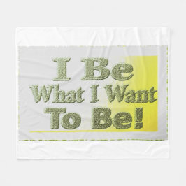 Tur design om "jag BE" T-Shirt Dekorativ kudde Tri Fleecefilt