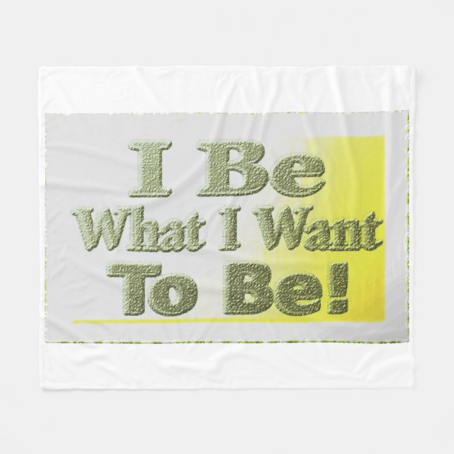 Tur design om "jag BE" T-Shirt Dekorativ kudde Tri Fleecefilt (Framsidan (Horisontell))