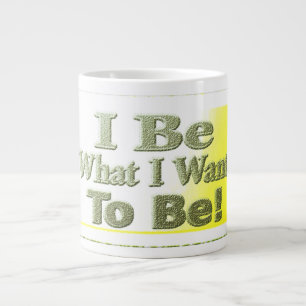 Tur design om "jag BE" T-Shirt Dekorativ kudde Tri Jumbo Mugg