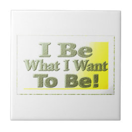 Tur design om "jag BE" T-Shirt Dekorativ kudde Tri Kakelplatta