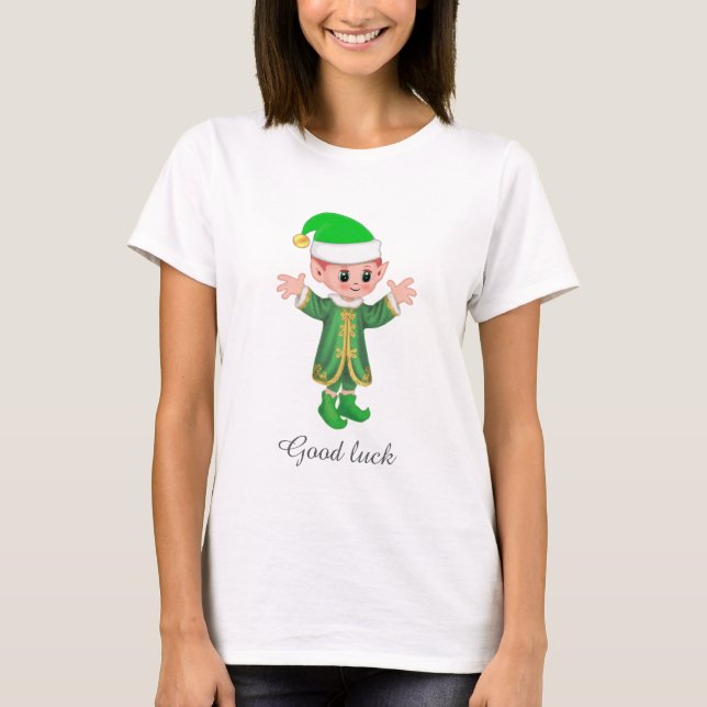 Tur Elf & Text T Shirt (Framsida)