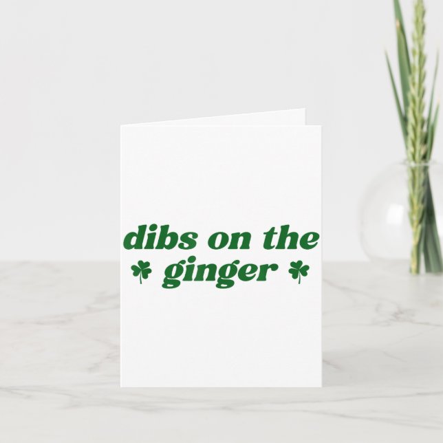 Tur för den rödhåriga St. Patrick's Day irländska  Kort (Framsida)