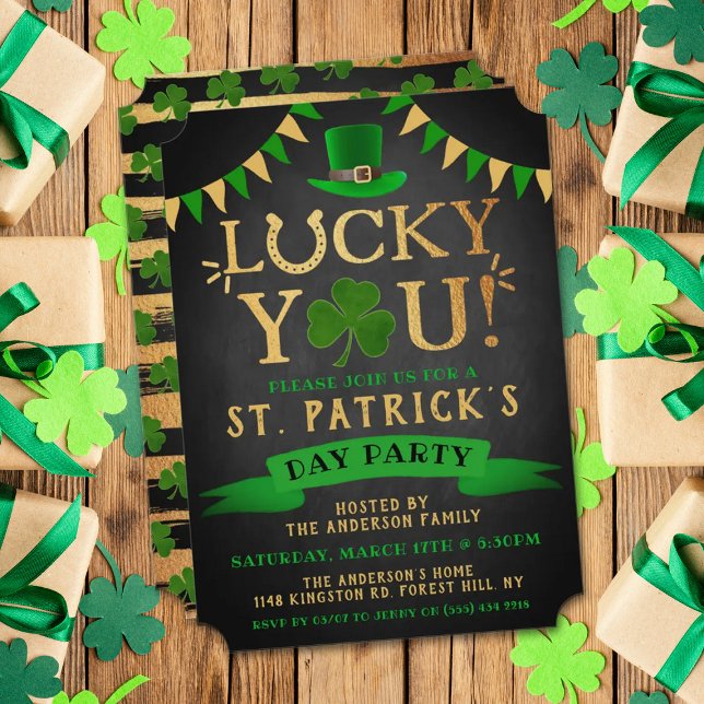 Tur för dig! St. Patrick's Day Party-inbjudningar Inbjudningar (Skapare uppladdad)