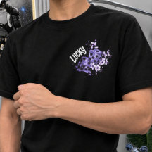 Tur Grafik T-Shirt med Lucky Dice Blommor