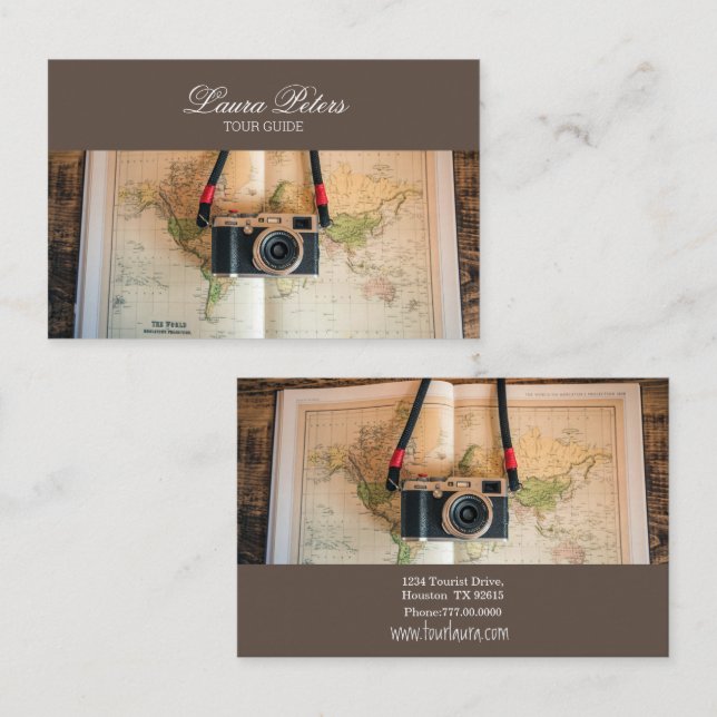 Tur Guide Visitkort (Fram/baksida)