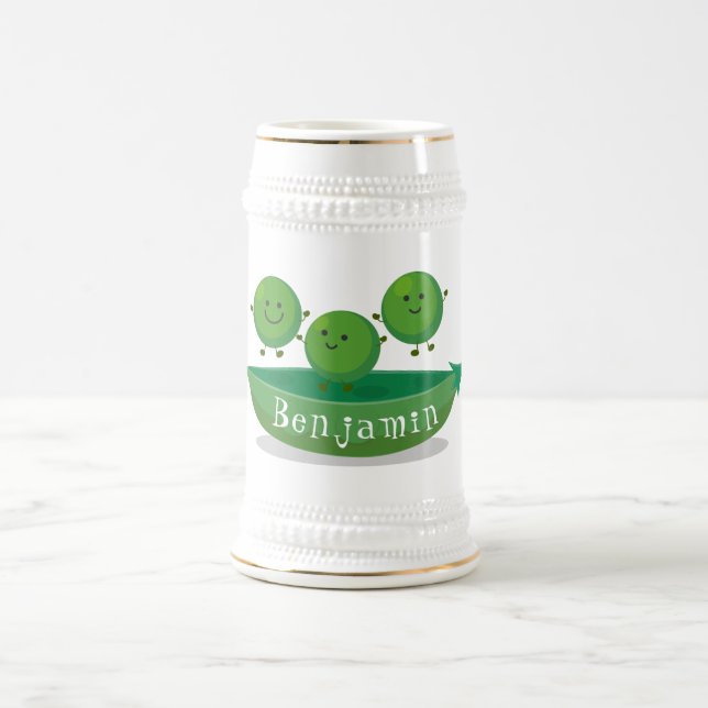 Tur-hoppande ärtor i illustration av tecknad av po sejdel (Center)